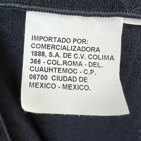 Armani Collezioni Navy Blue Mens Jacket Diamond Cut Shoulder Mock Neck Sz Large - Picture 9 of 9